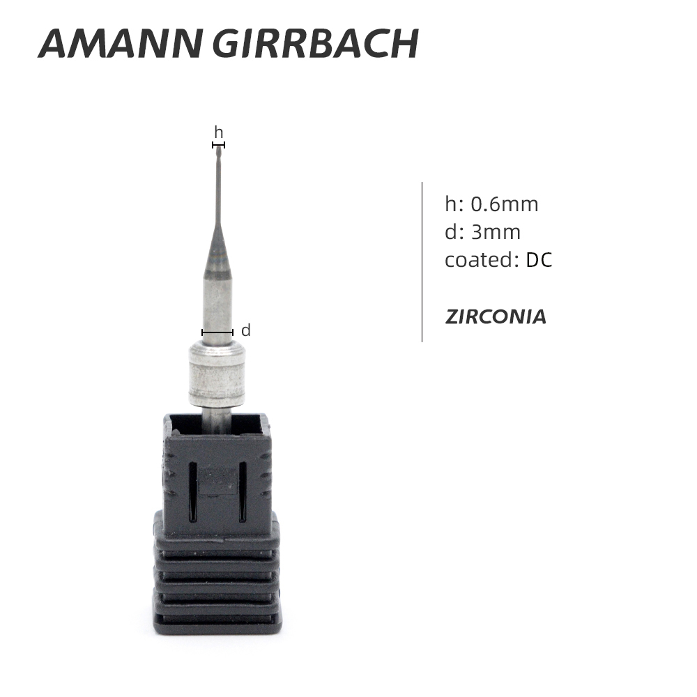 Dental milling burs with diamond coating