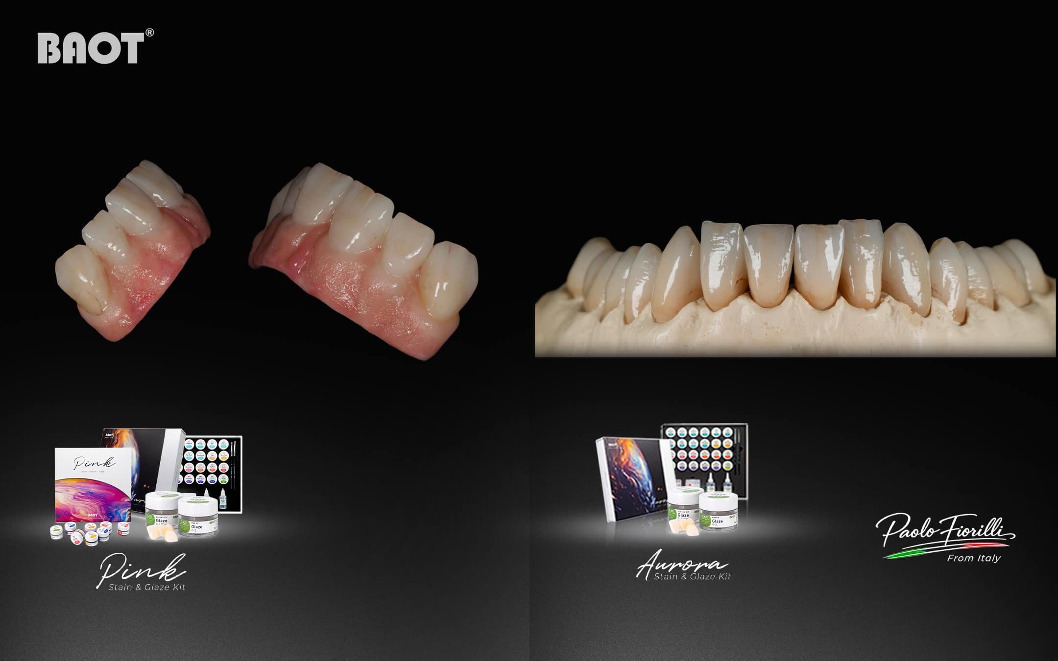 Universal glaze paste for dental zirconia crowns