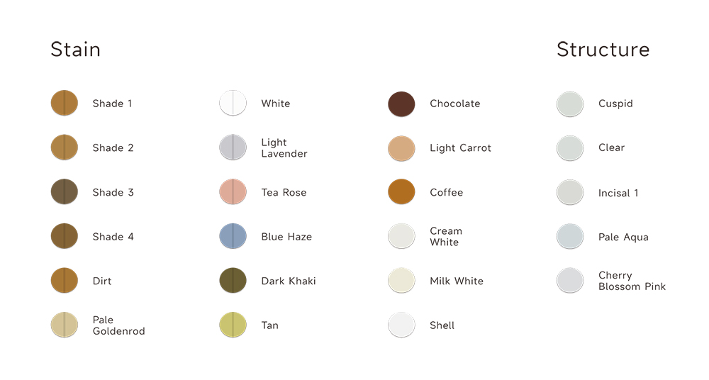 BAOT Aurora Dental Stain Glaze Color Display BAOT Aurora Dental Stain Glaze Color Display