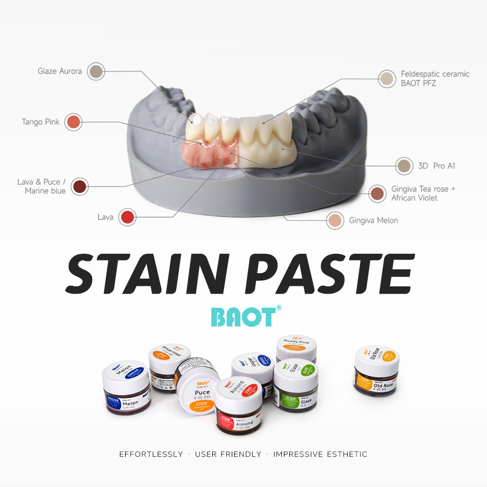 Dental Stain Glaze Structure Kit for Lab Dental Stain Glaze Structure Kit for Lab