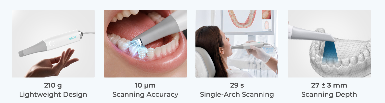 BAOT MS02 high accuracy and lightweight intraoral scanner with fast scanning performance BAOT MS02 high accuracy and lightweight intraoral scanner with fast scanning performance