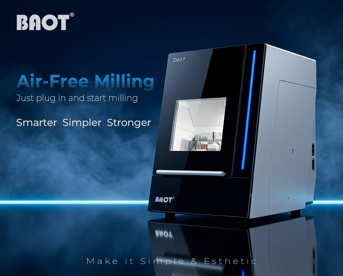 5 Axis Air Free Dental Milling Machine 